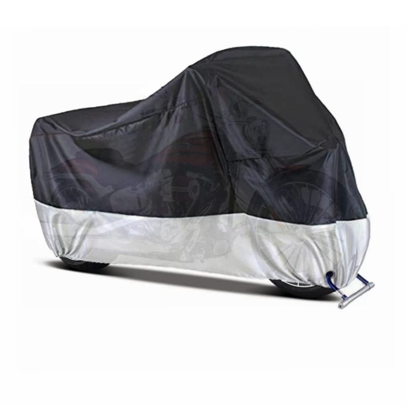 YOTOM Motorcycle Covers, Outdoor Waterproof Motorbike Covers with Lock-Holes & Storage Bag, Fits up to 96.5"" Motorcycles - Image 3